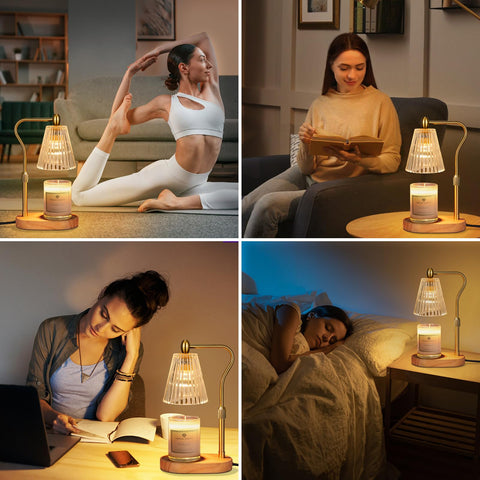 Engpure Candle Warmer Lamp safe-smoke-free option without flame