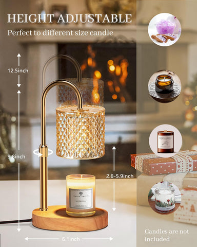 Engpure candle warmer lamp safety feature ensures flame-free fragrance release.