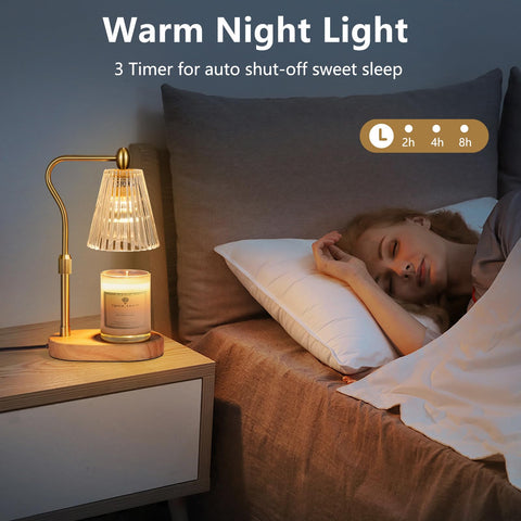 Engpure Candle Warmer Lamp timer function supports scheduling and convenience