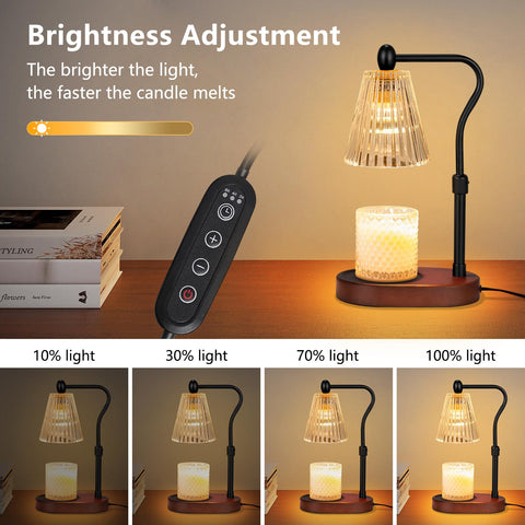 Engpure candle warmer with timer displaying 2H, 4H, and 8H settings