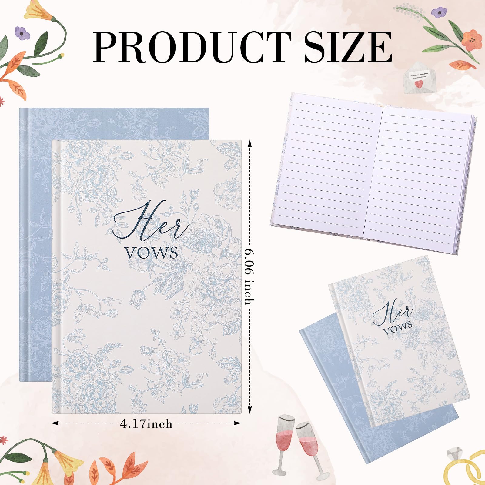 Engrowtic vow books gift set, ideal wedding keepsake and sentiment.