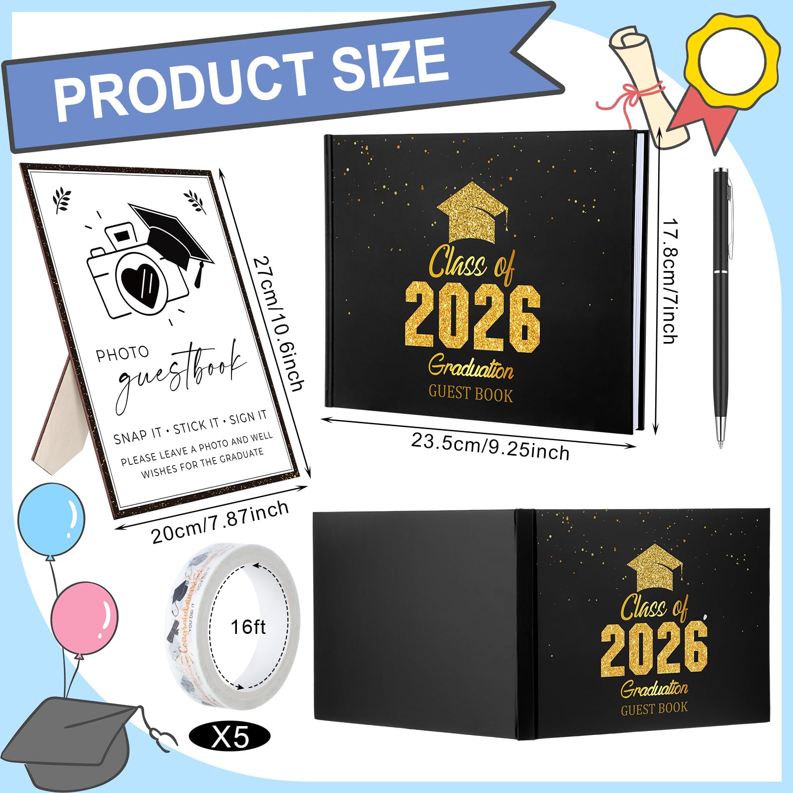 Engrowtic wooden photo sign offers a keepsake display for graduation memories