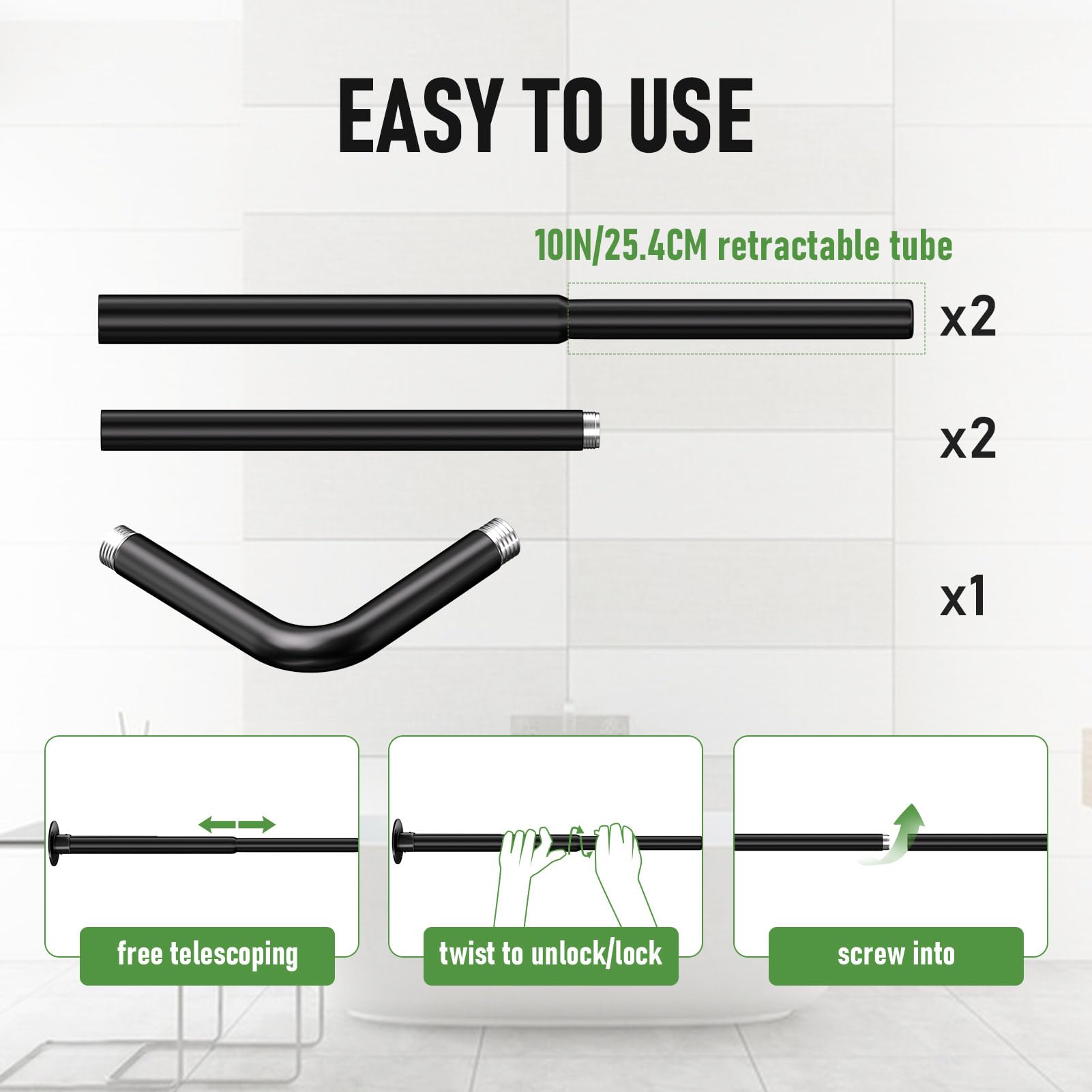 Enicvegw l shaped rod 12 hooks includes matching ring hooks for immediate use