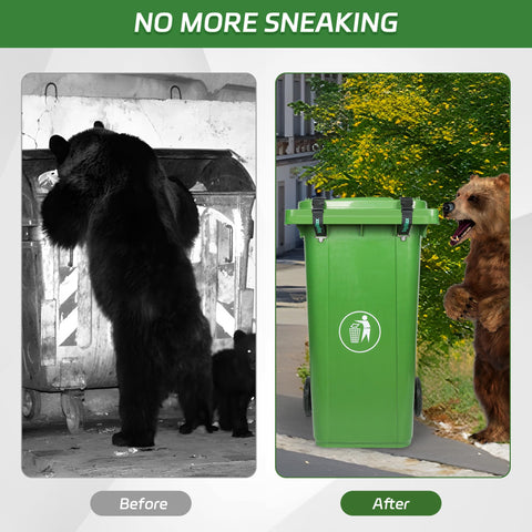 EnigaRlax stainless steel hardware for outdoor trash cans