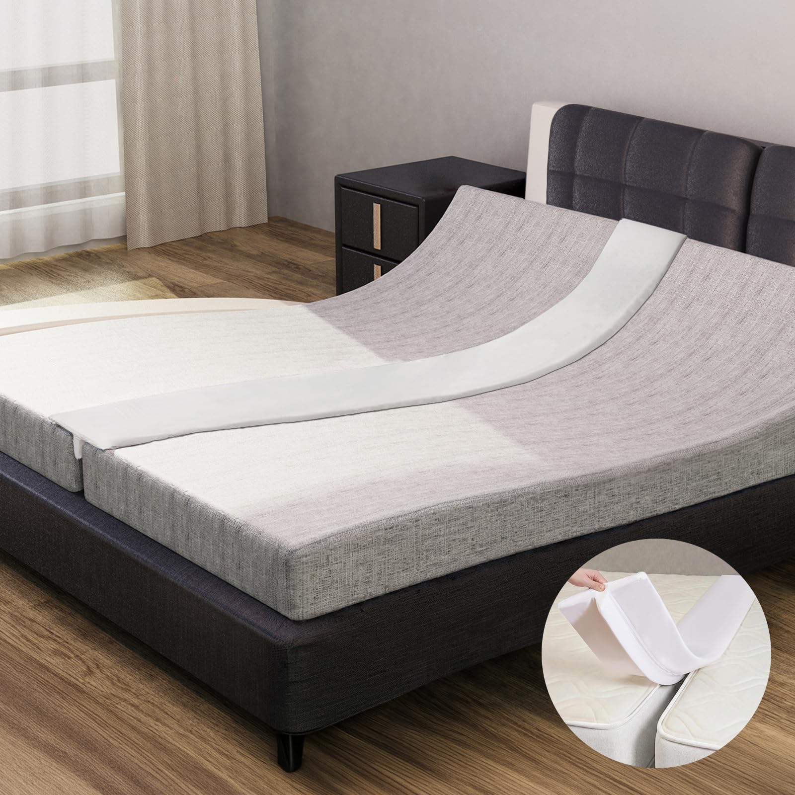 ENITYA 75x10 gap filler demonstrates quick, tool-free installation for guest rooms