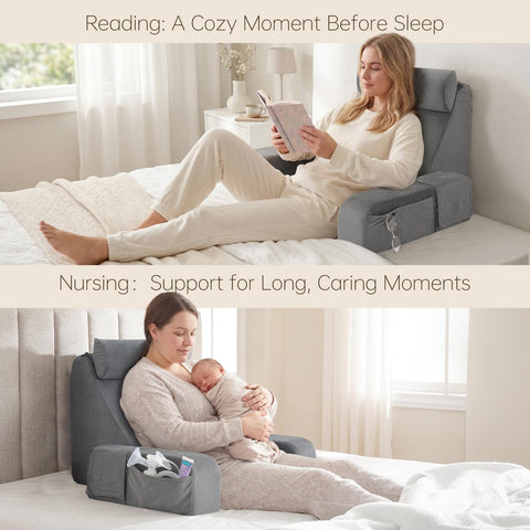 ENITYA back pillow nursing use for convenient feeding sessions