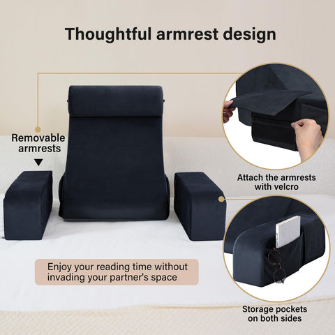 ENITYA back pillow with removable cover for easy cleaning