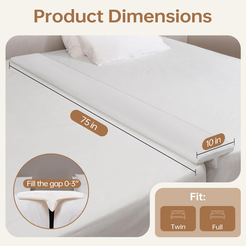 ENITYA bed-bridge with removable cover for easy cleaning and maintenance