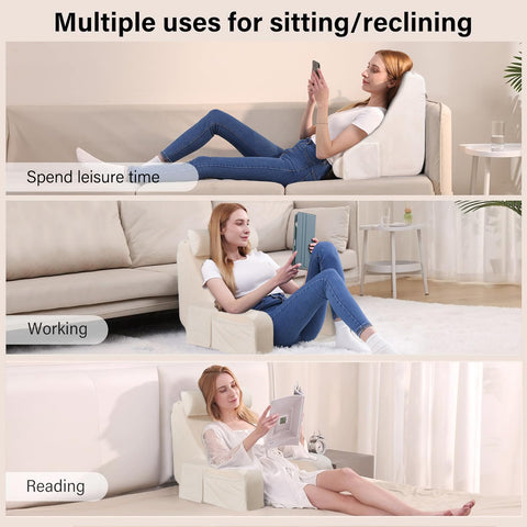ENITYA detachable headrest and armrests for customizable comfort