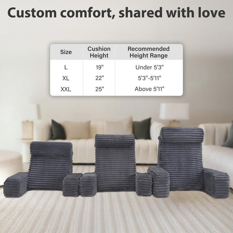 ENITYA extra-large pockets keep remotes and books within reach.