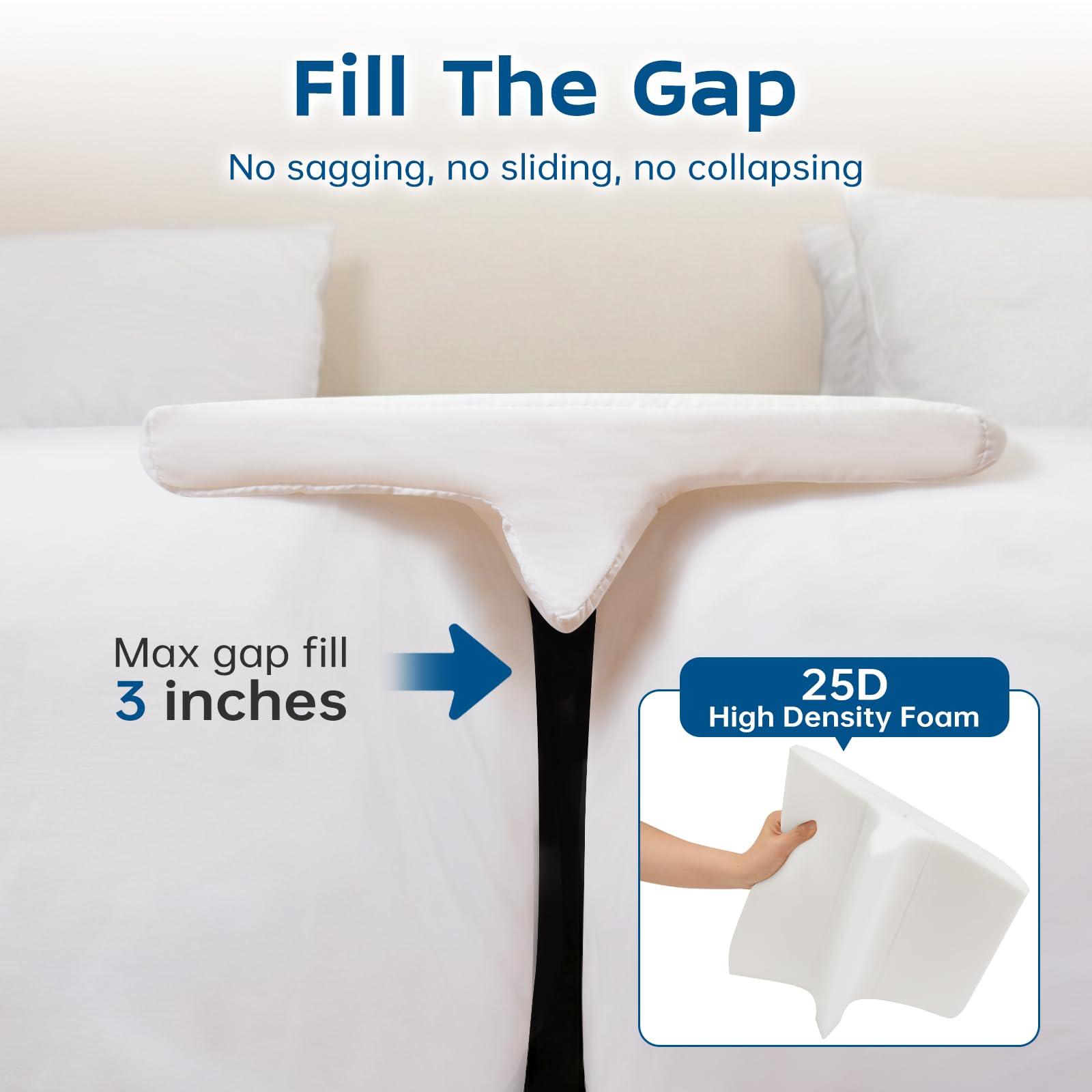 ENITYA high-density foam core maintains shape for long-term support.