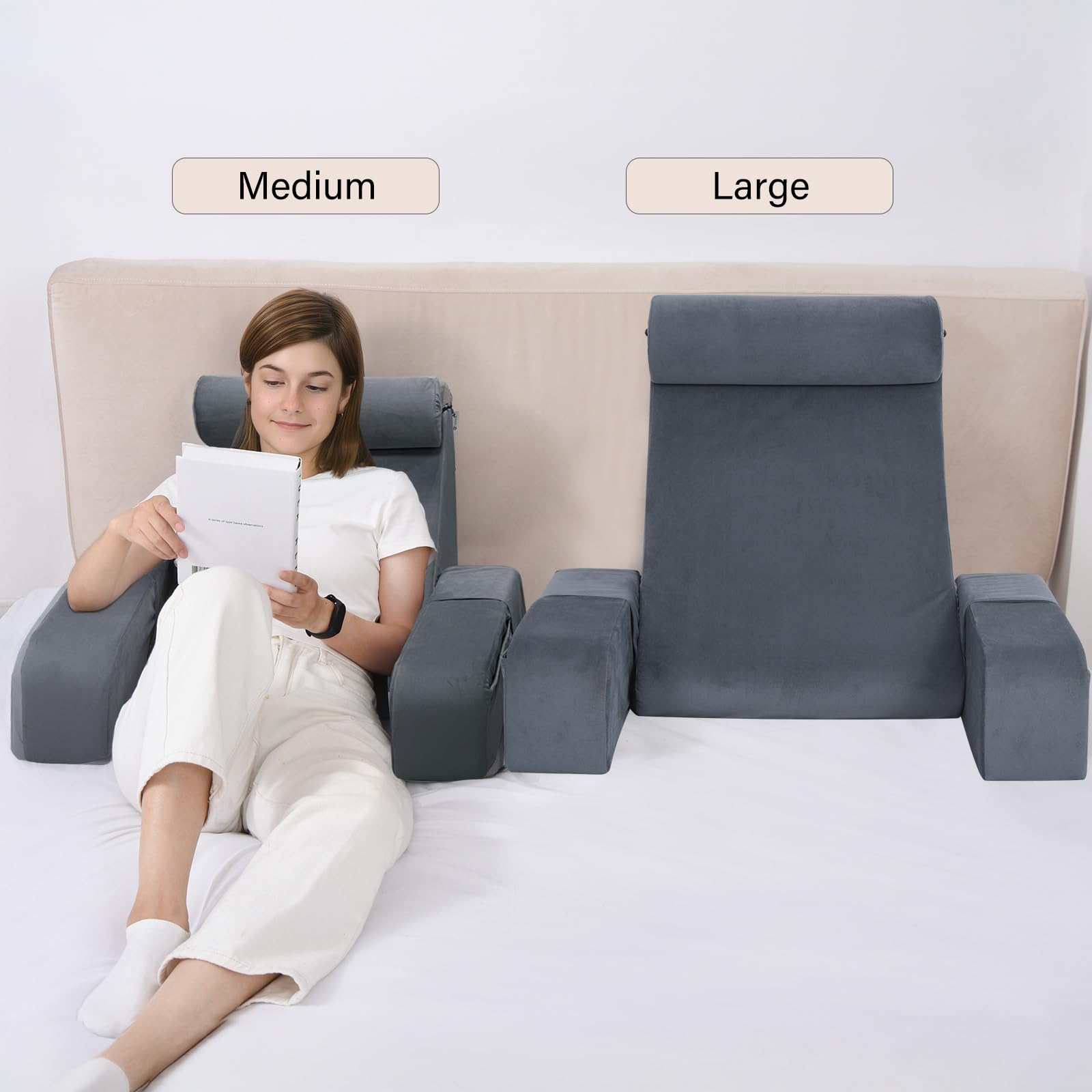 ENITYA high-density foam core maintains shape during long reading sessions