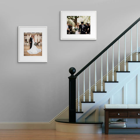 ENJOYBASICS 16x20 frame with mat showing 11x14 option for flexible layouts.