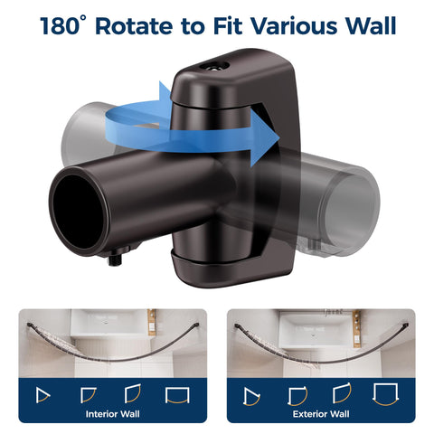 ENJOYBASICS ABS brackets provide stable mounting