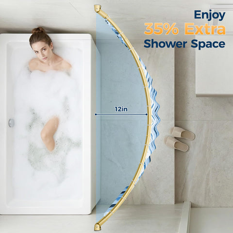 ENJOYBASICS shower rings included for smooth curtain setup.