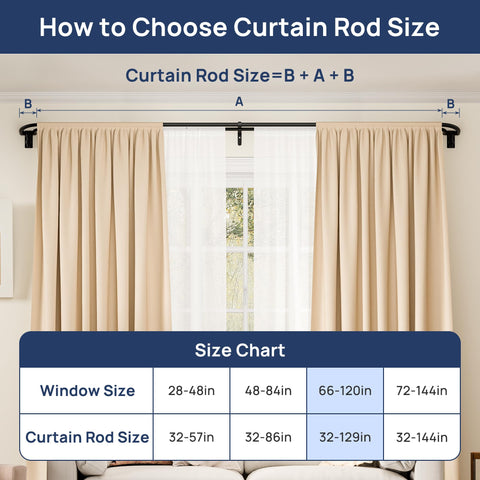 ENJOYBASICS Double Curtain Rod end-caps provide lasting stability and style