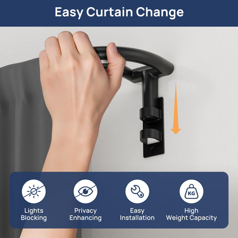 EnjoyBasics hidden-base installation creates a clean wall look.