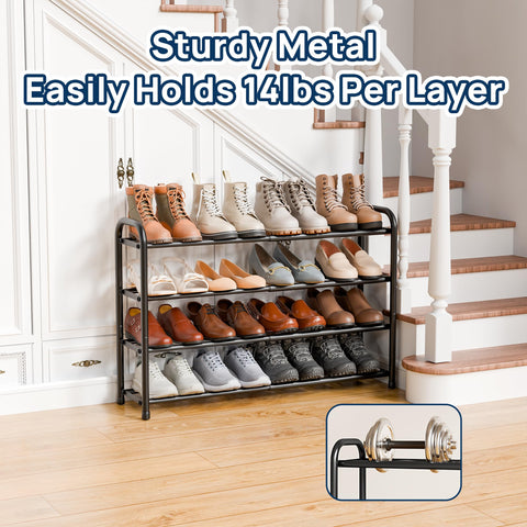 ENJOYBASICS Easy-assembly shoe rack with included screws.