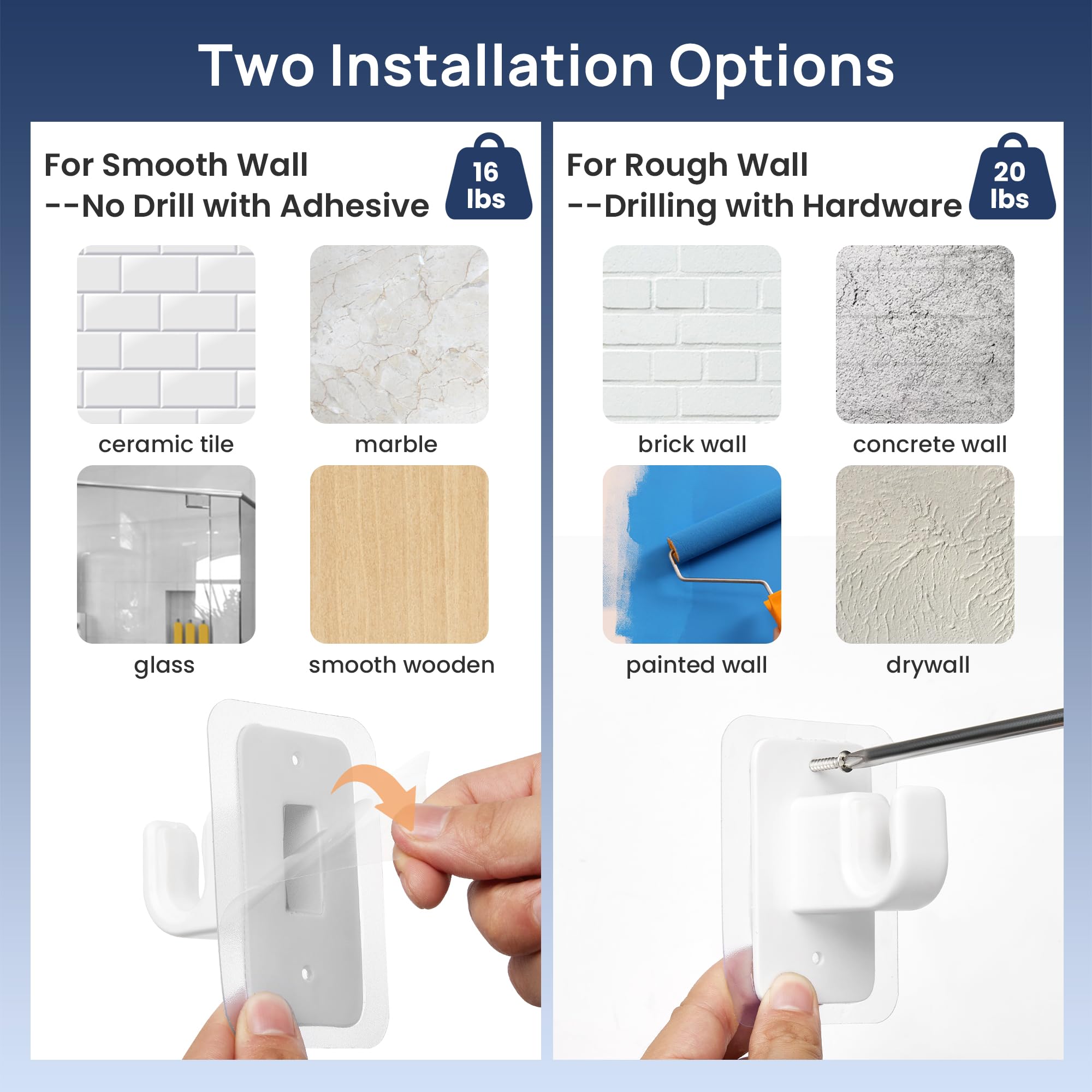ENJOYBASICS No-Drill Curtain Rod telescoping length adjusts from 27 to 90 inches.