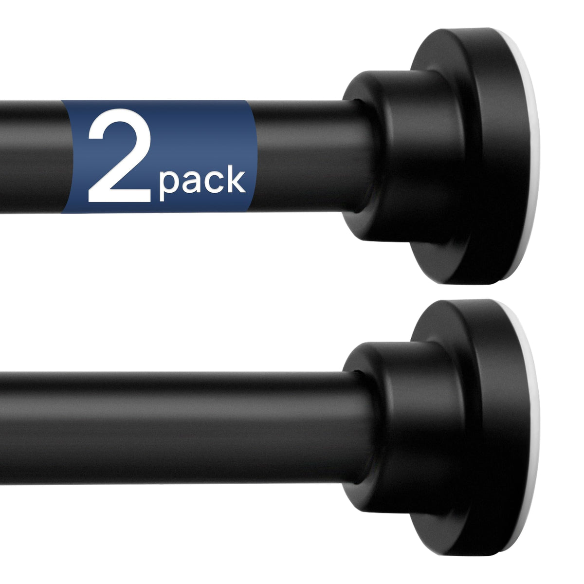 ENJOYBASICS tension rod adjustable 32-66 inches for flexible installation in windows or showers.