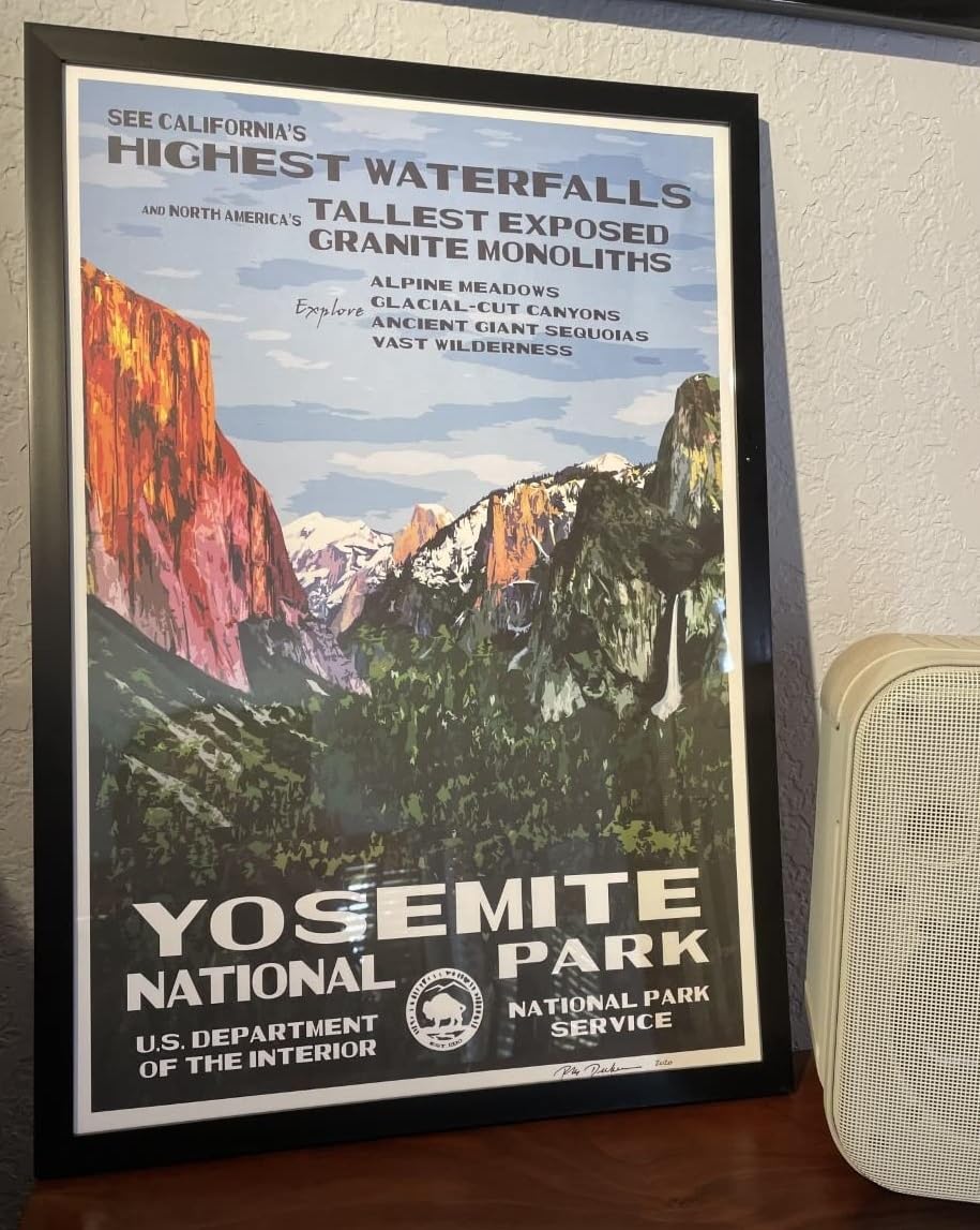 EnjoyBasics wall-hanging-ready frame, supports vertical or horizontal layouts.