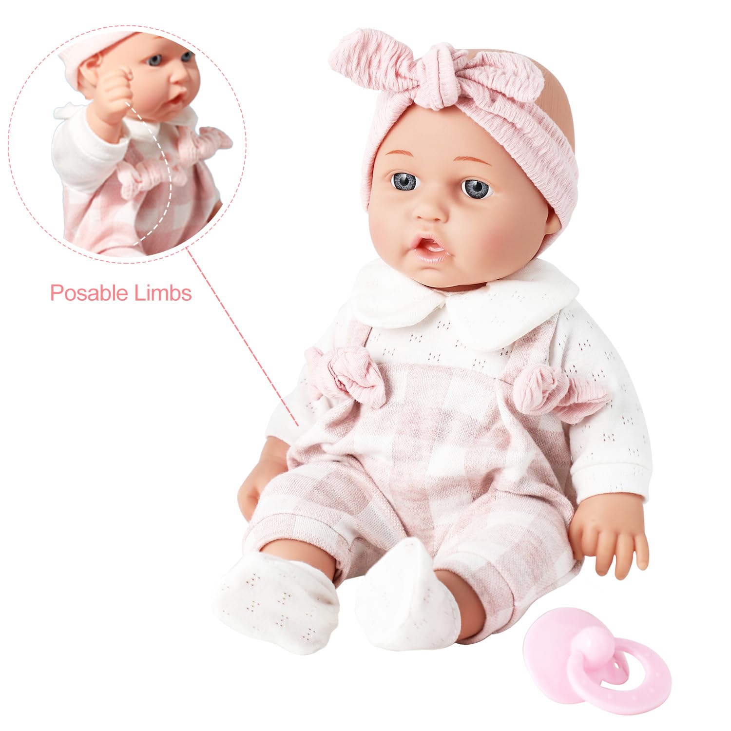 Enjoyin 13x13 microfabric blanket with the doll for cozy snuggling.