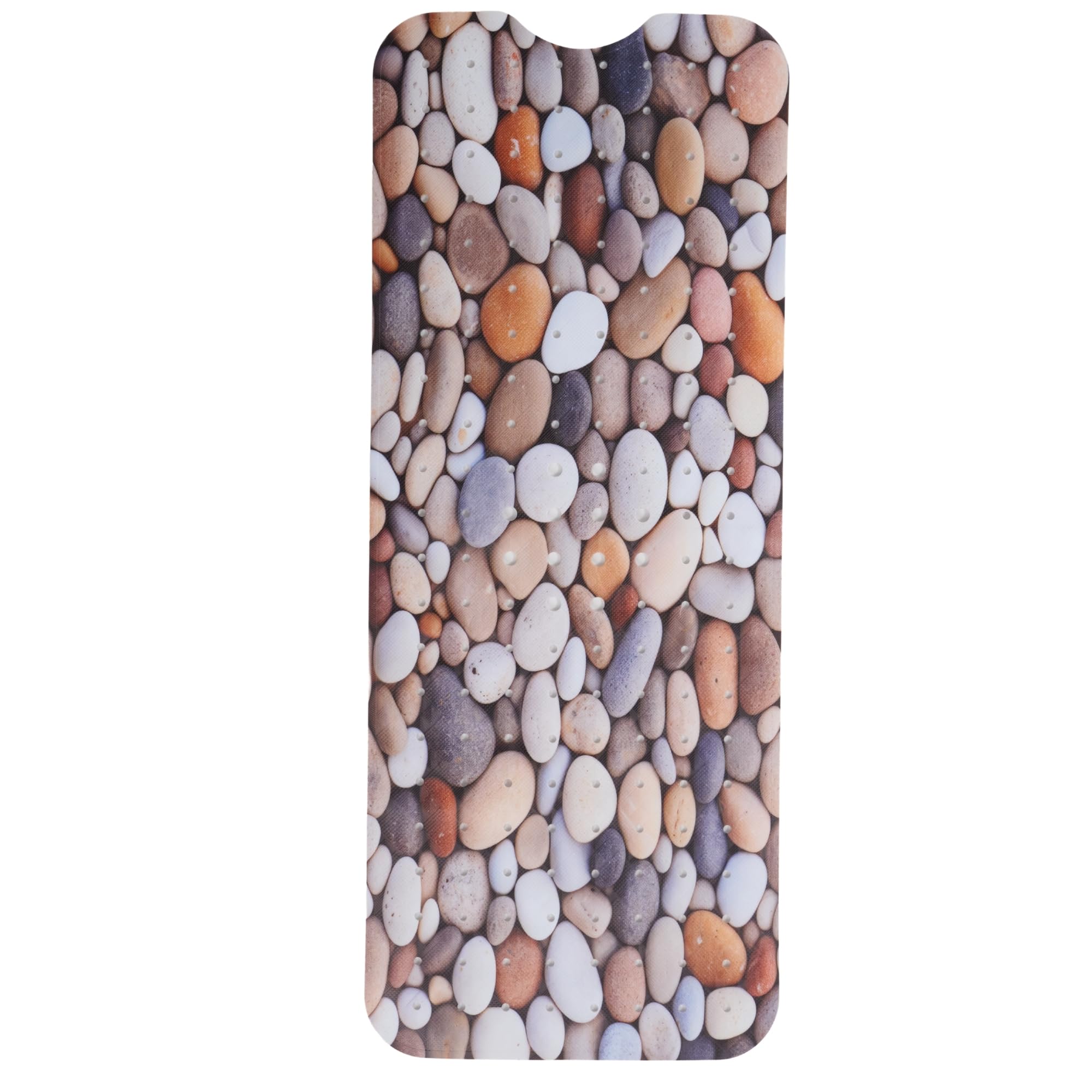 ENKOSI bath mat with pebble design and 200 suction cups for a secure, slip-free surface.