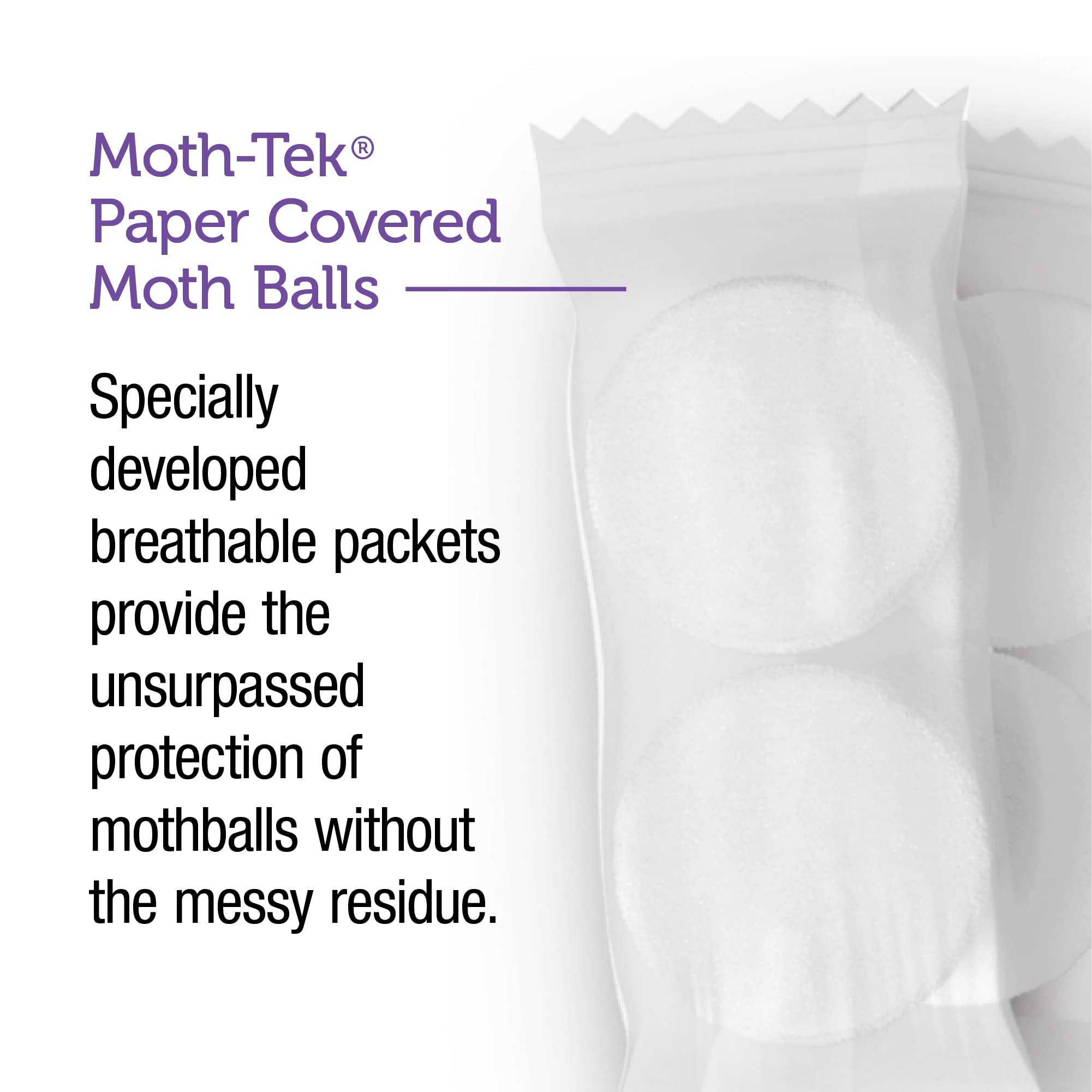 Enoz lavender packets offer odor-free protection for flat storage.