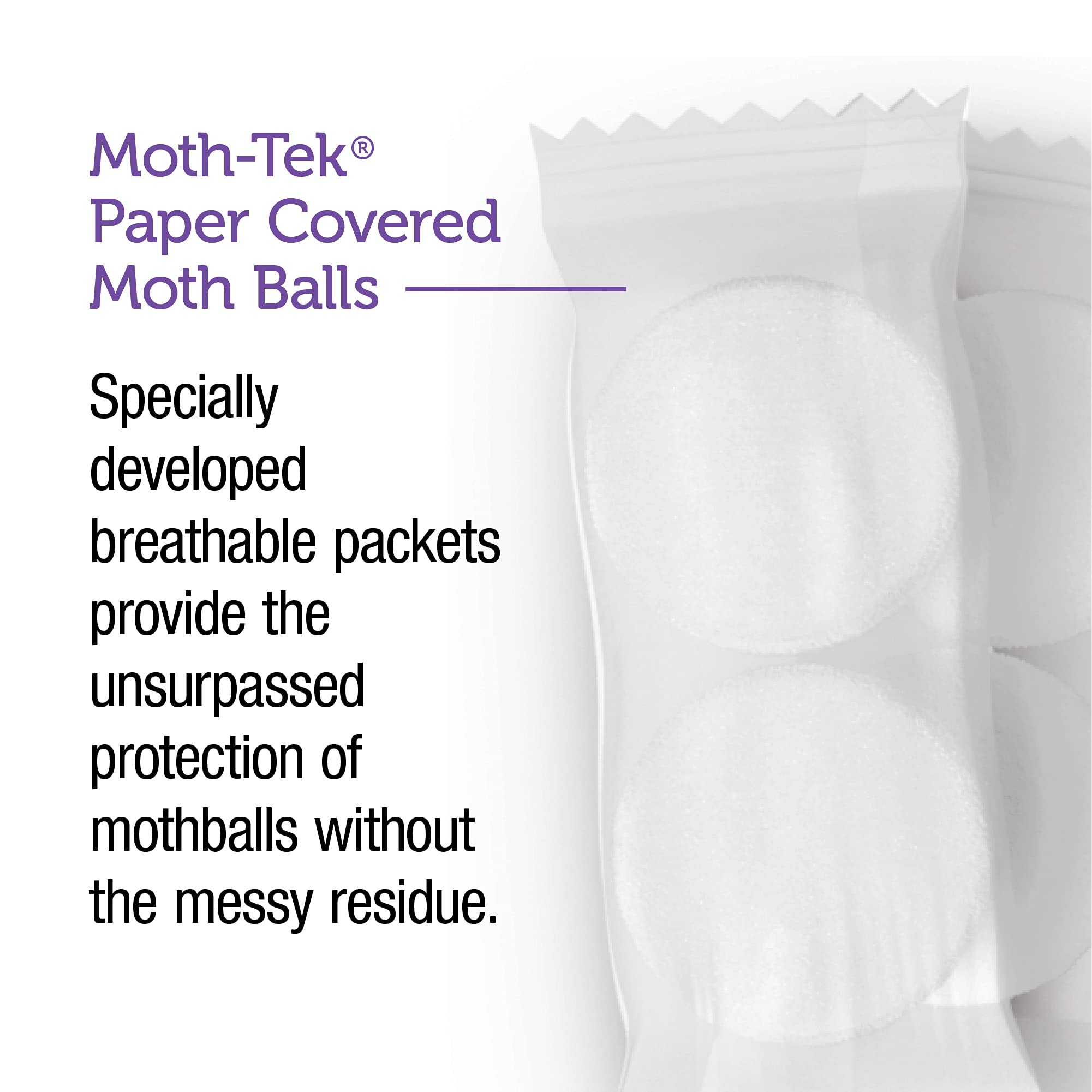 Enoz open bag with lavender detail suggests ready-to-use freshness and deterrence.
