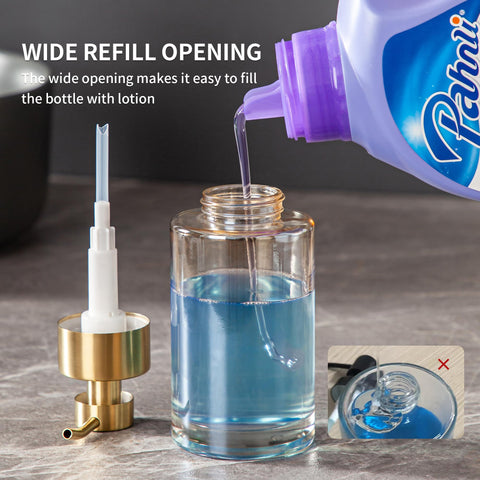 Enra dispenser with stainless steel pump for durable, smooth dispensing
