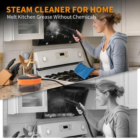Enromted steam cleaner jet steam action tackling tough grease and stains