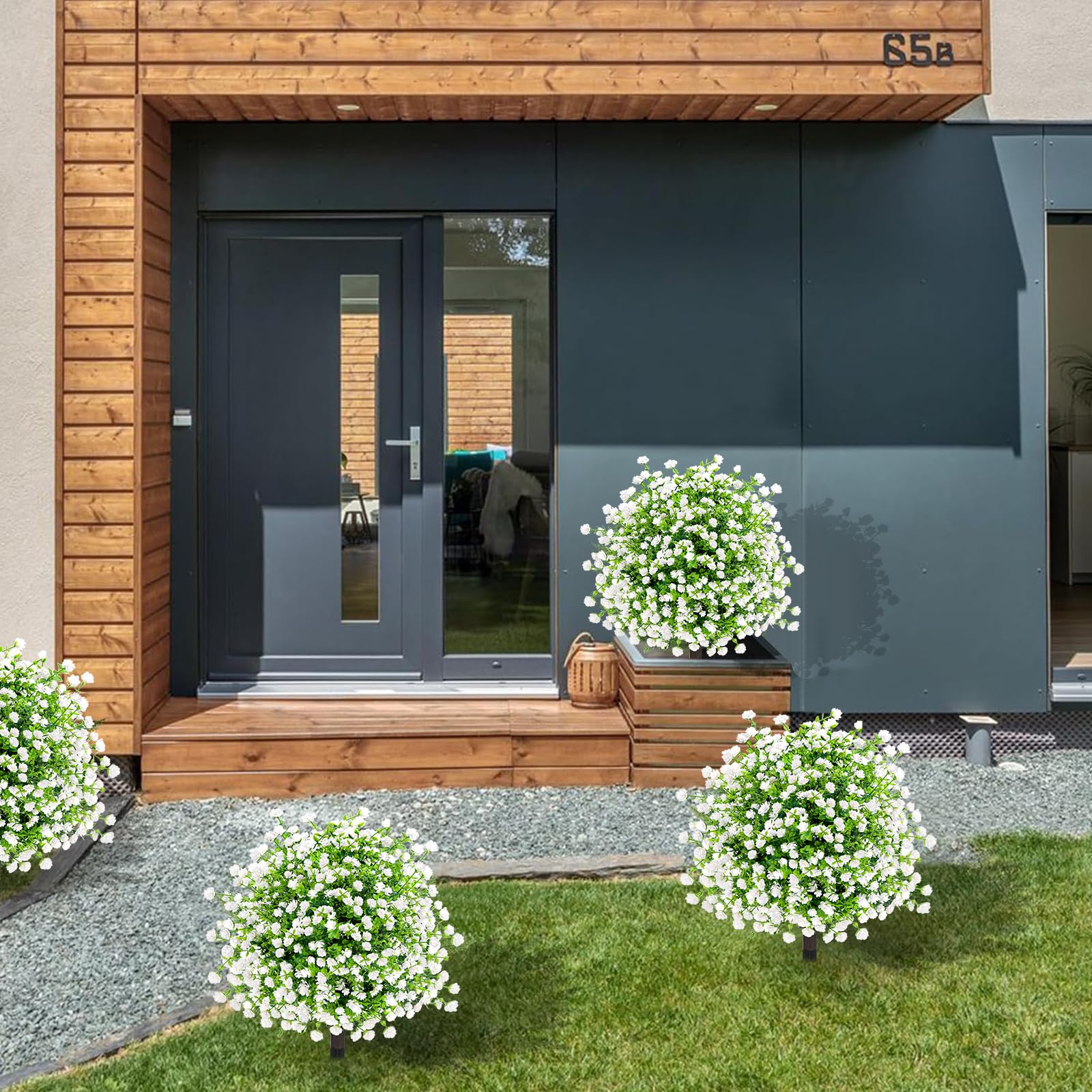 ENVEN ready-to-use topiaries arrive fluffed and planter-ready