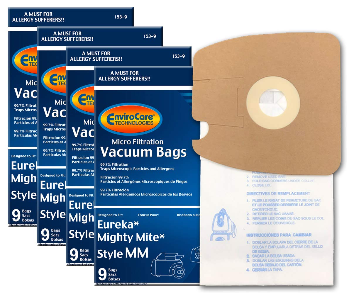 EnviroCare Eureka MM60297A Style-10 compatible bags for smooth compatibility.