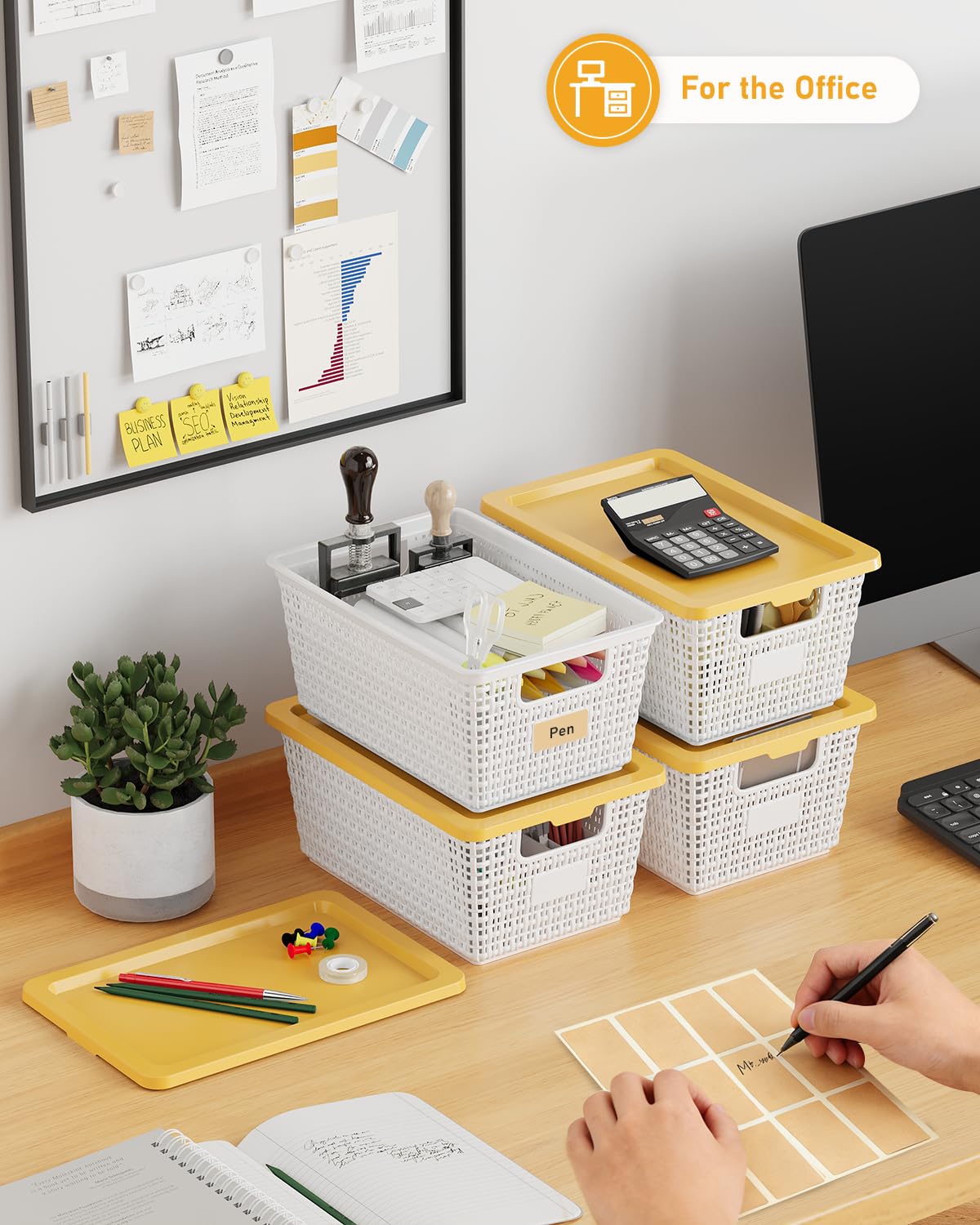 EOENVIVS storage bins ideal for bathroom and laundry organization, keeping small items neatly corralled.