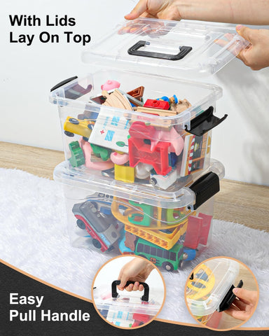 EOENVIVS see-through container lets you locate items instantly from any angle.