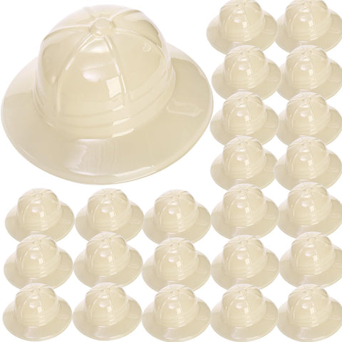 Eorbow safari party hats 24-pack ready for jungle-themed celebrations and group costumes.