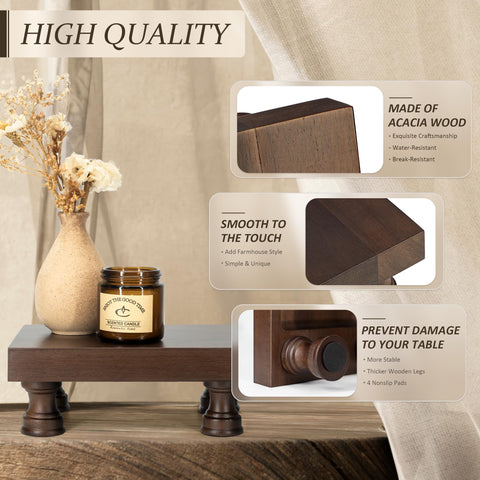 EOSAHR blue riser kitchen display organizes farmhouse items.