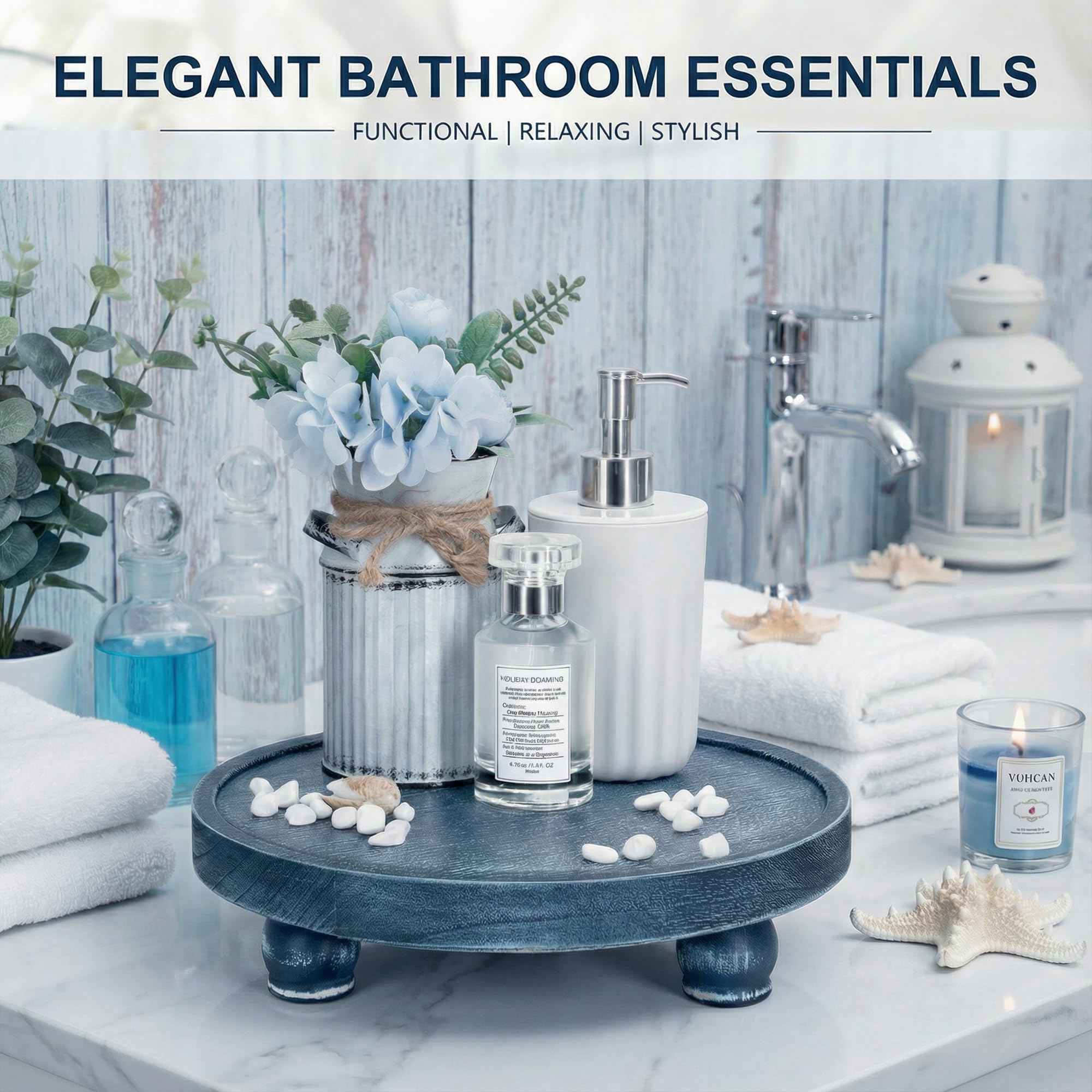 EOSAHR kitchen sink organizer riser blue elevates small essentials