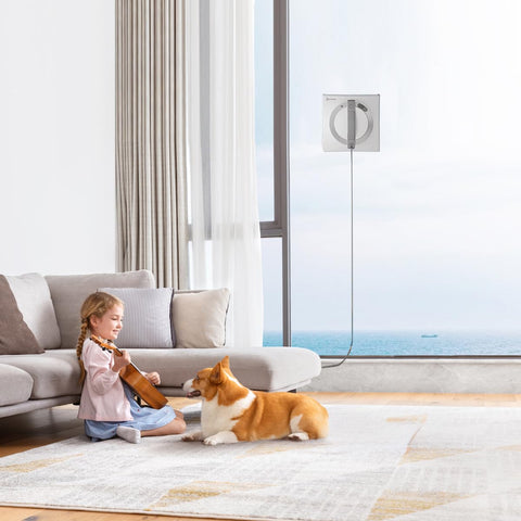 EOVWAEO microfiber pad delivers bright, streak-free windows.