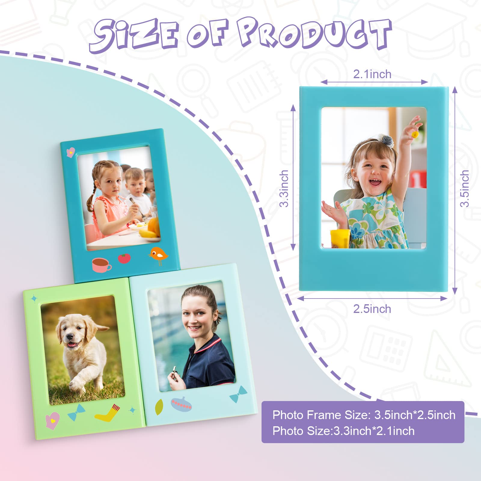Epakh mini frames decorate desks and dorm rooms with personal photos.