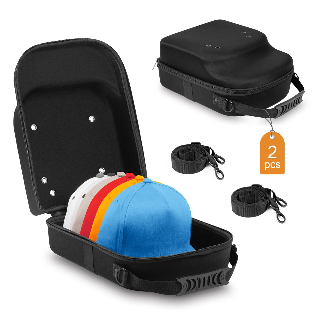 Epesoware large hat case protects up to 10 caps during home storage.