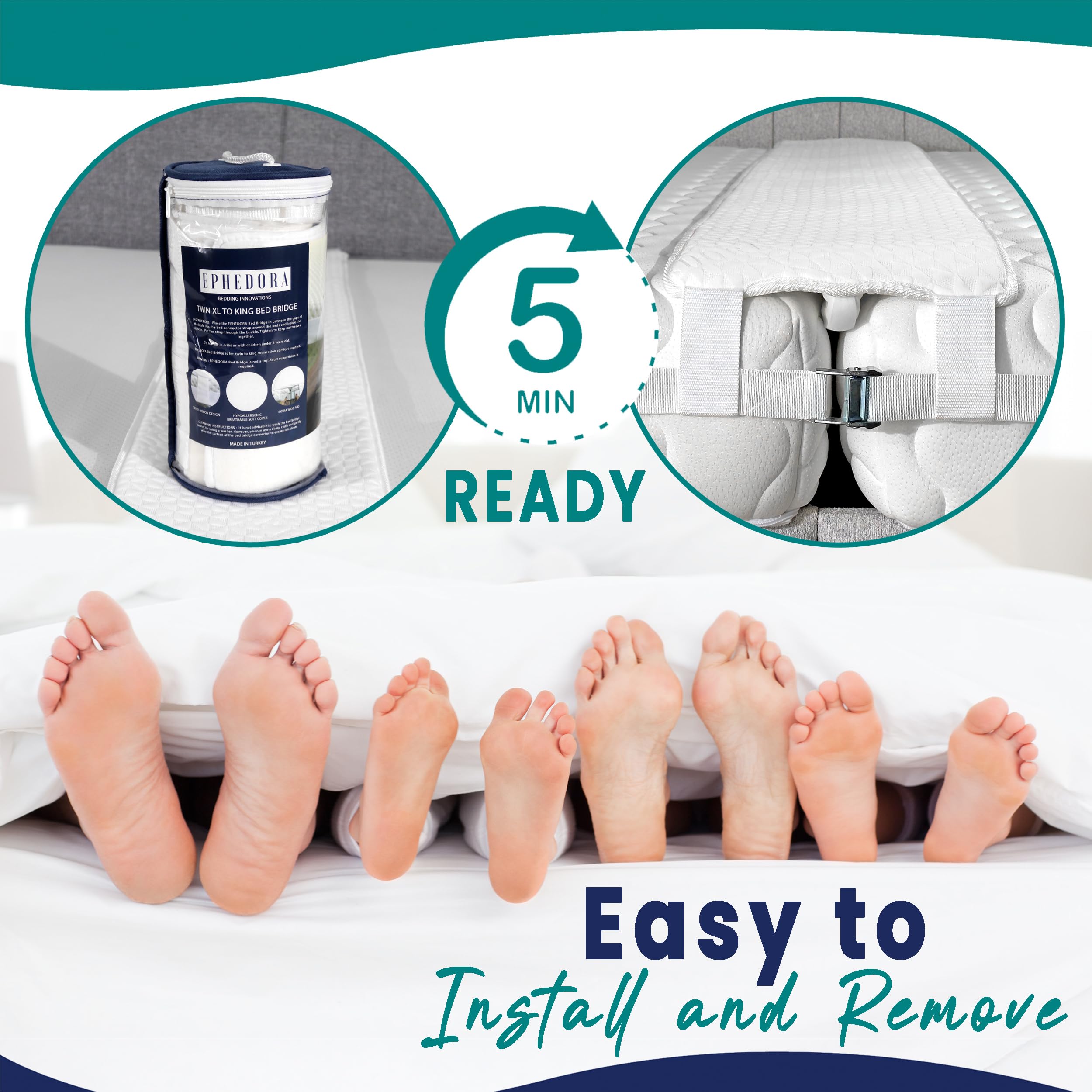 EPHEDORA compatible with adjustable beds for secure setups.