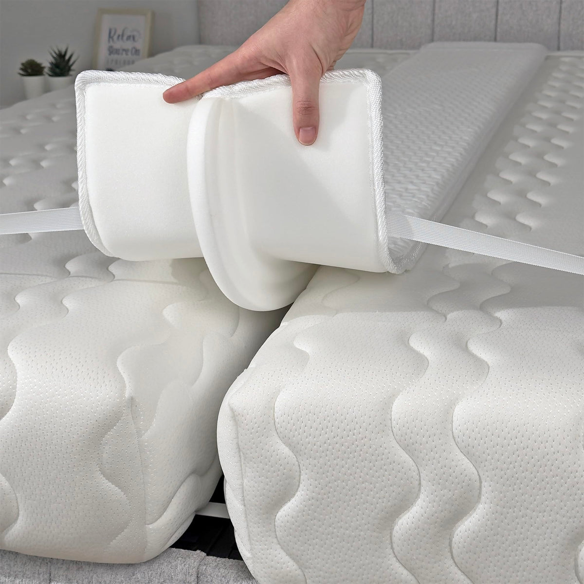 EPHEDORA bed-bridge twin-to-king connector for seamless mattress alignment