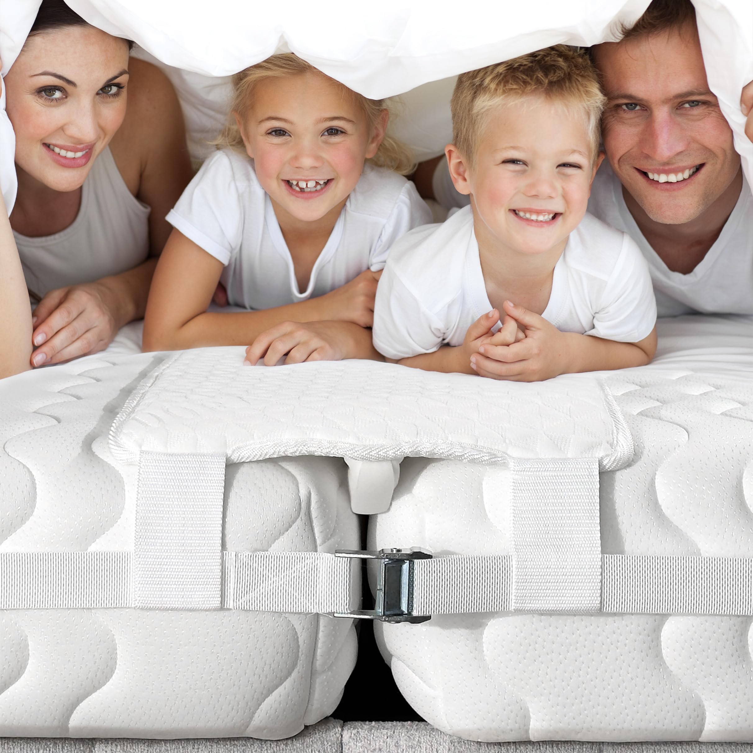 EPHEDORA bed bridge connects twin XL to king for a seamless sleep surface.