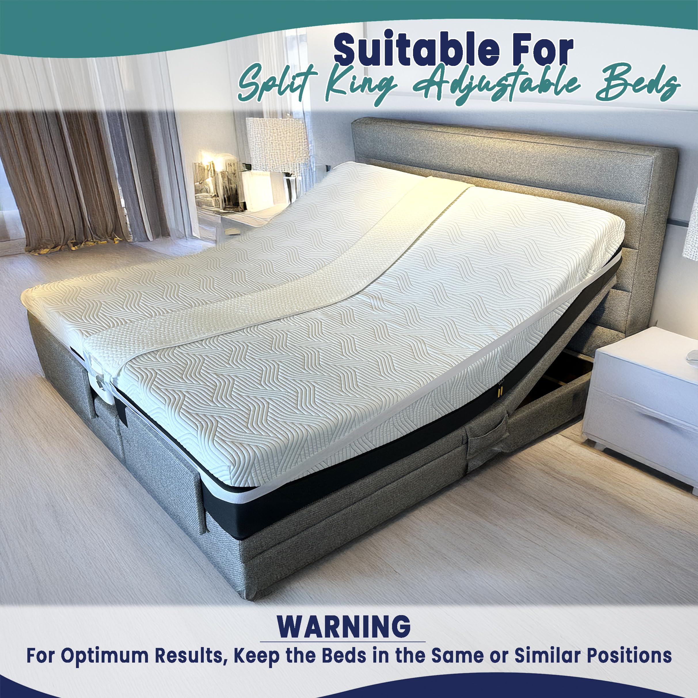 EPHEDORA king-size sleep surface enables closer, more comfortable lounging.