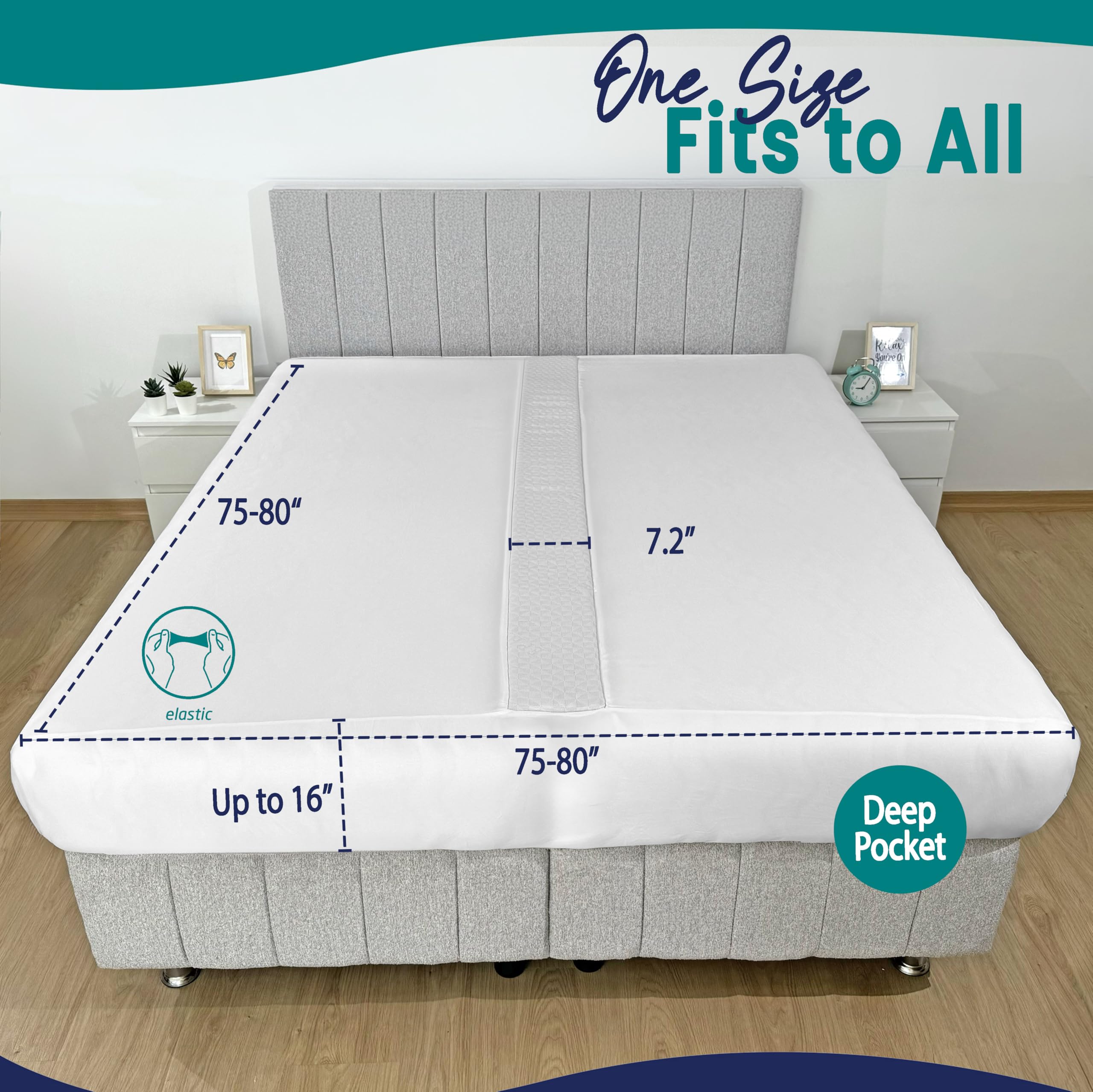 EPHEDORA twin XL to king converter helps create a larger sleeping area