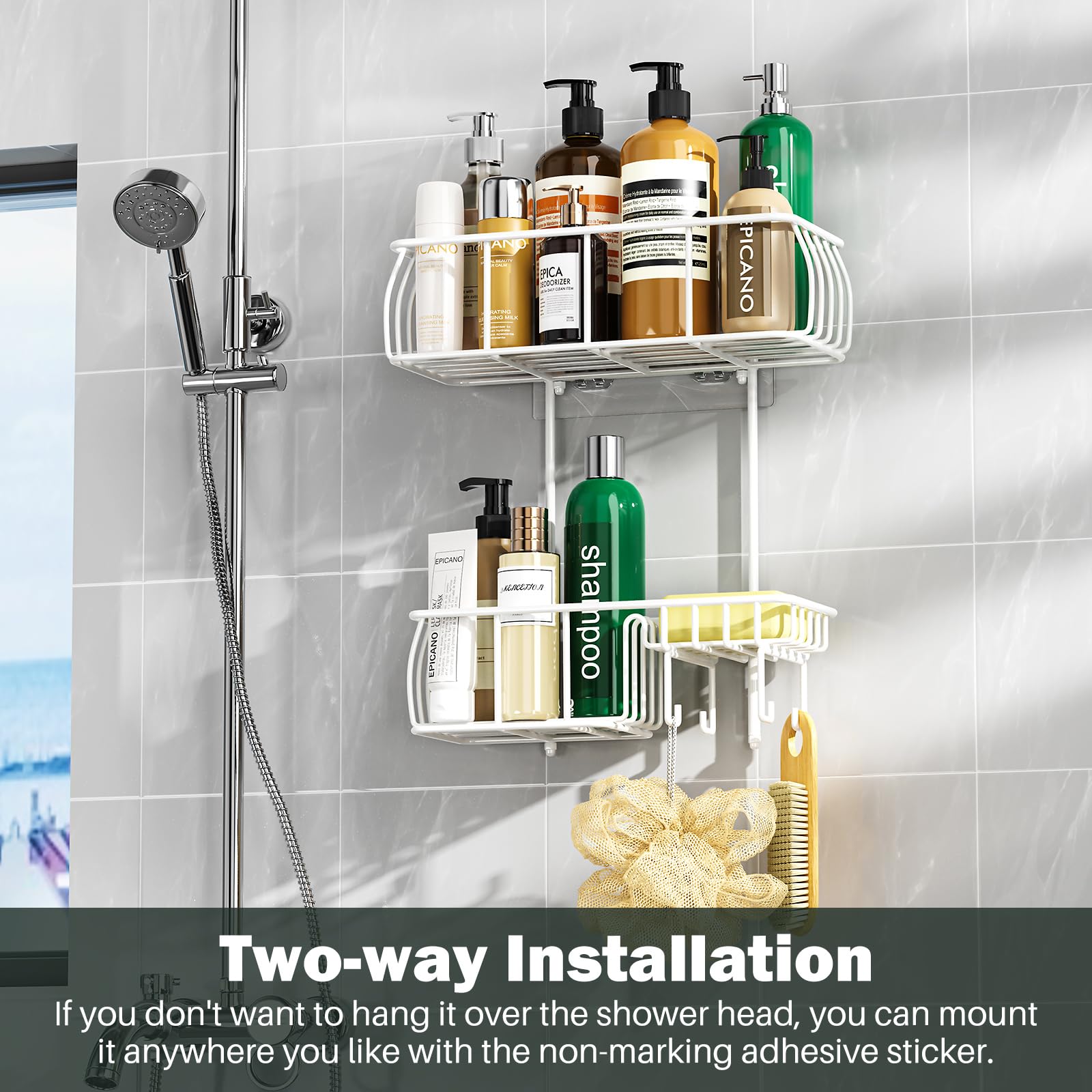 Epicano fast draining design helps keep shower area dry and clean.
