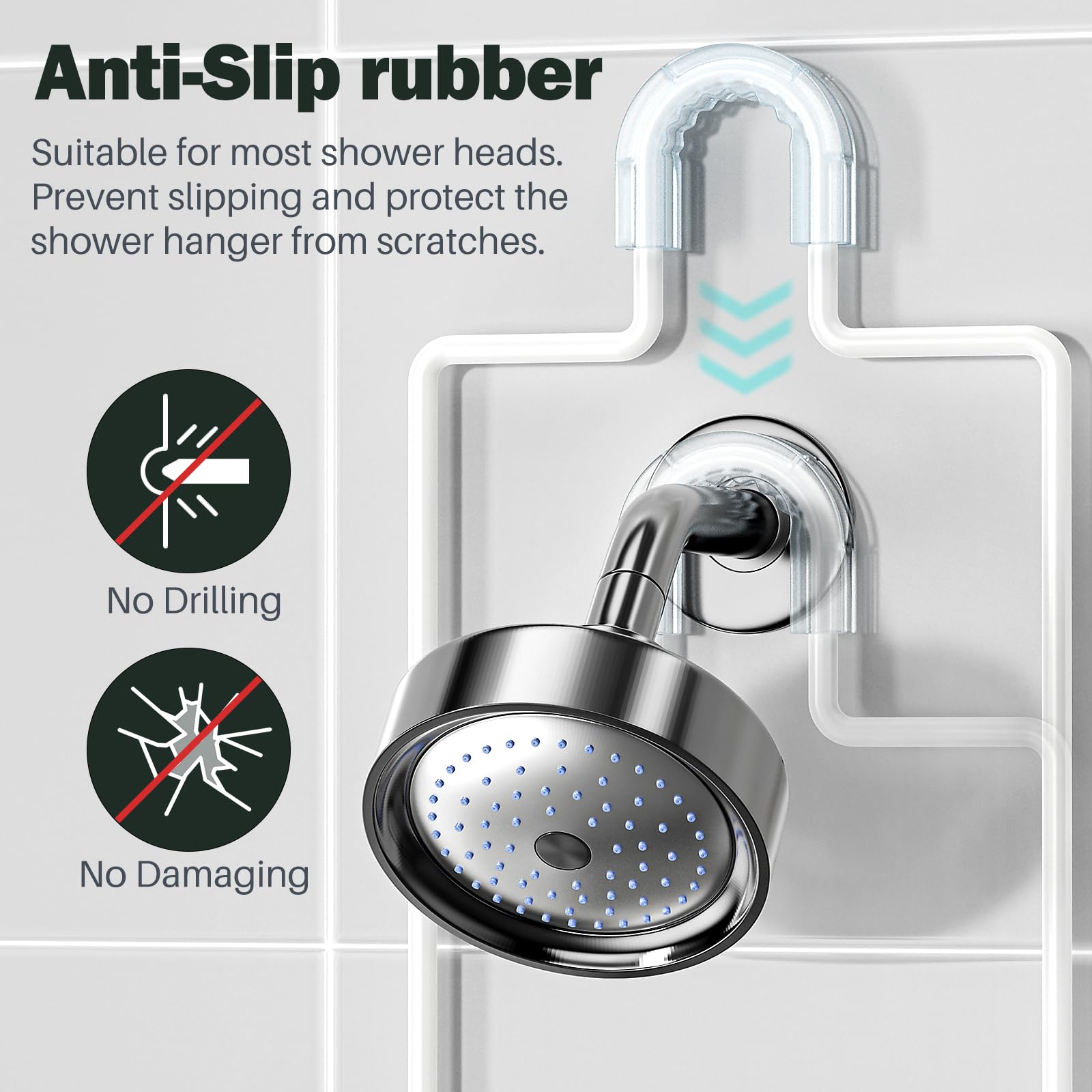 Epicano caddy secured with suction hooks for reliable hold.