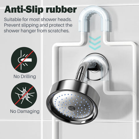 Epicano caddy secured with suction hooks for reliable hold.