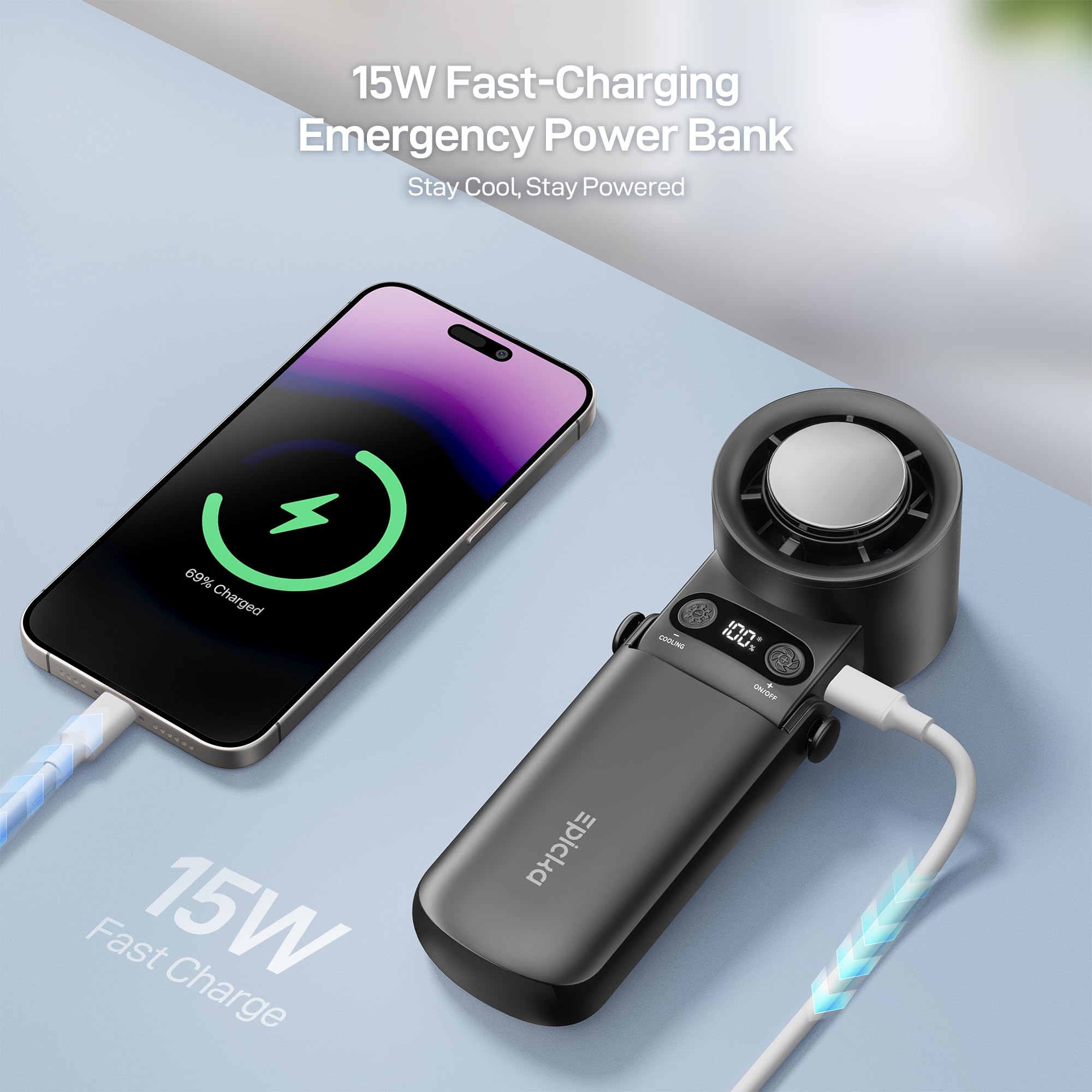 22.5W fast charging for quick recharge on the go